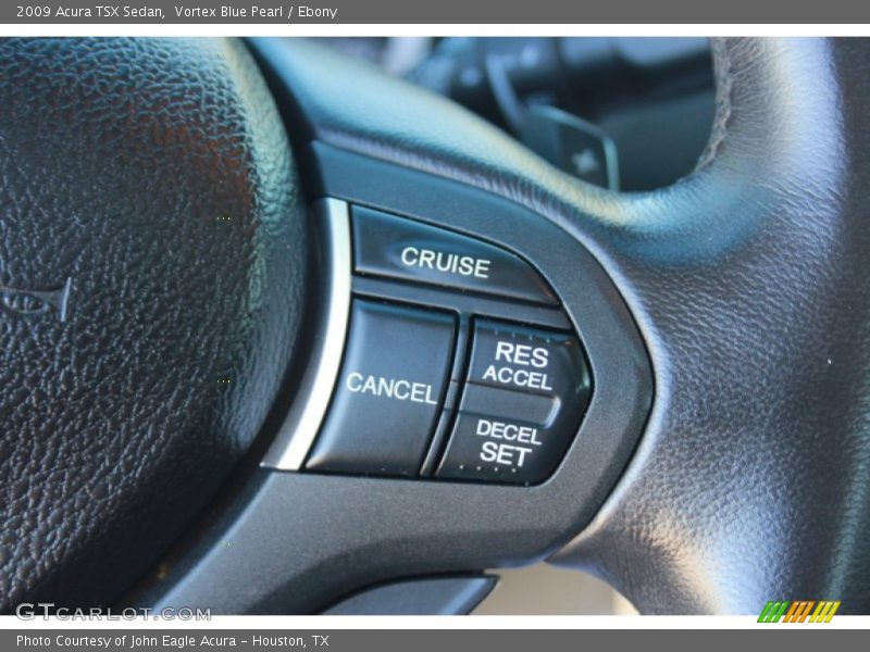Vortex Blue Pearl / Ebony 2009 Acura TSX Sedan