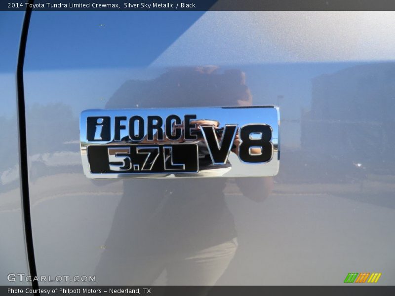 Silver Sky Metallic / Black 2014 Toyota Tundra Limited Crewmax