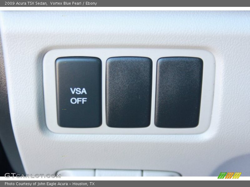 Vortex Blue Pearl / Ebony 2009 Acura TSX Sedan