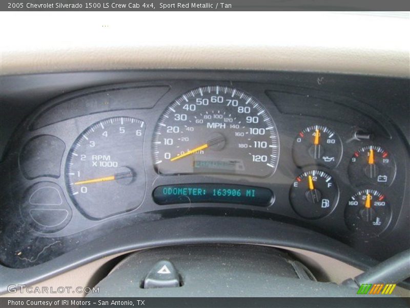 Sport Red Metallic / Tan 2005 Chevrolet Silverado 1500 LS Crew Cab 4x4