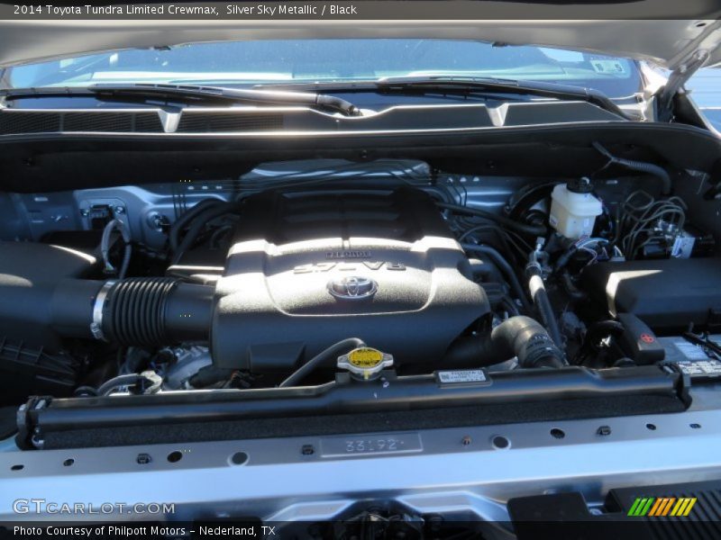 Silver Sky Metallic / Black 2014 Toyota Tundra Limited Crewmax