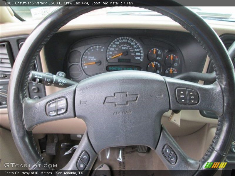 Sport Red Metallic / Tan 2005 Chevrolet Silverado 1500 LS Crew Cab 4x4