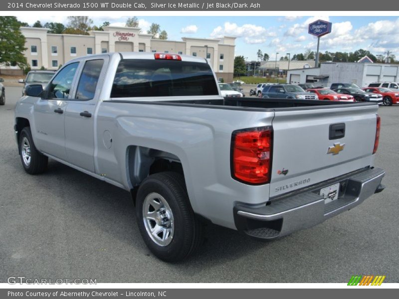 Silver Ice Metallic / Jet Black/Dark Ash 2014 Chevrolet Silverado 1500 WT Double Cab