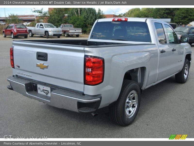 Silver Ice Metallic / Jet Black/Dark Ash 2014 Chevrolet Silverado 1500 WT Double Cab