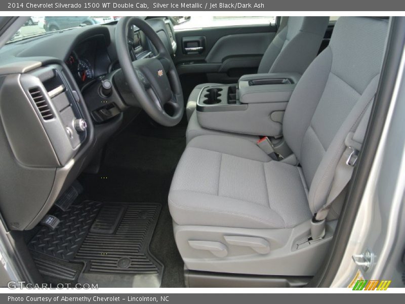 Silver Ice Metallic / Jet Black/Dark Ash 2014 Chevrolet Silverado 1500 WT Double Cab