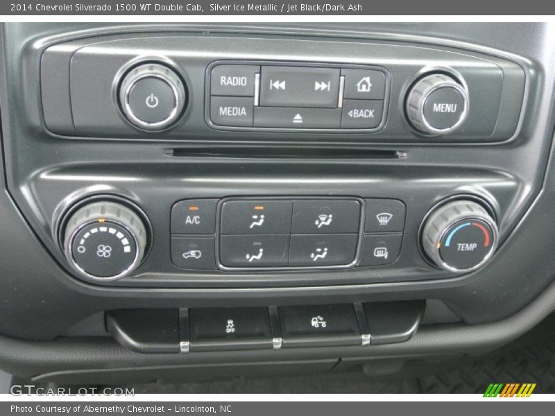 Silver Ice Metallic / Jet Black/Dark Ash 2014 Chevrolet Silverado 1500 WT Double Cab