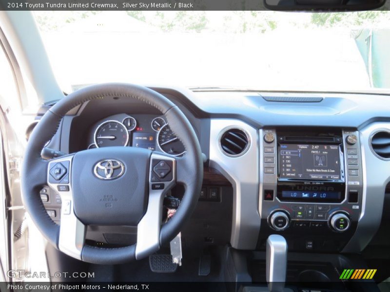 Silver Sky Metallic / Black 2014 Toyota Tundra Limited Crewmax