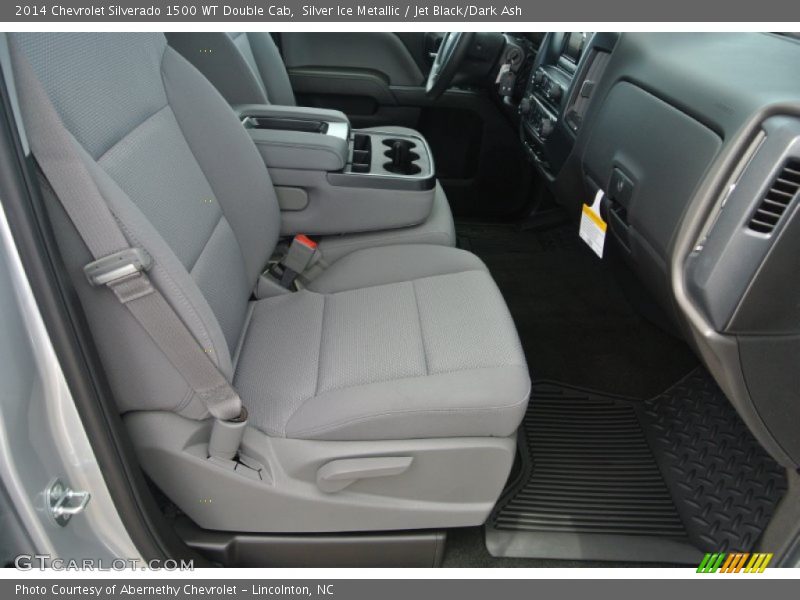 Silver Ice Metallic / Jet Black/Dark Ash 2014 Chevrolet Silverado 1500 WT Double Cab