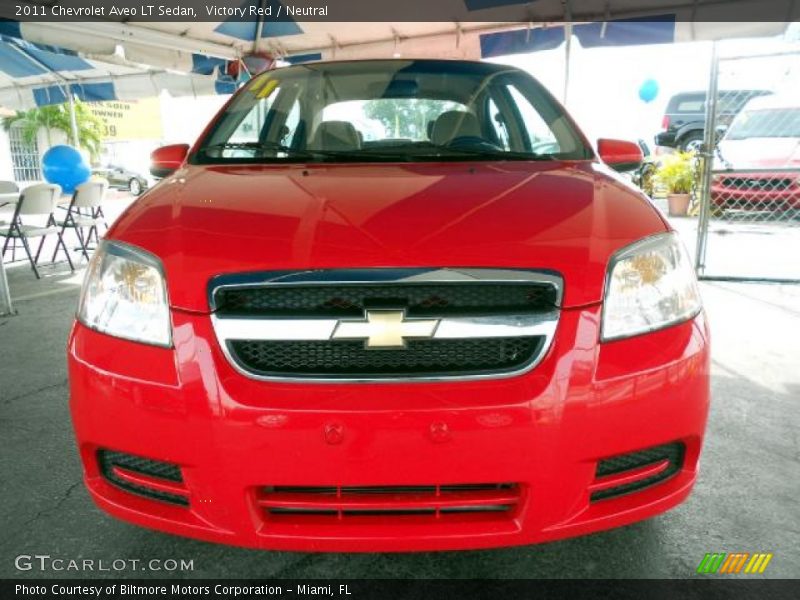Victory Red / Neutral 2011 Chevrolet Aveo LT Sedan