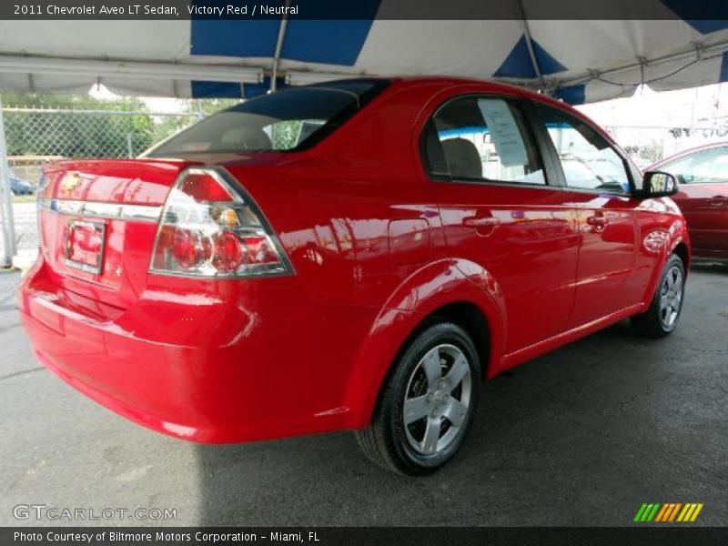 Victory Red / Neutral 2011 Chevrolet Aveo LT Sedan