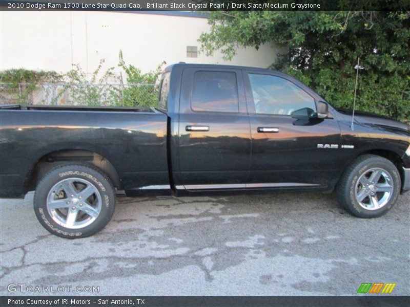 Brilliant Black Crystal Pearl / Dark Slate/Medium Graystone 2010 Dodge Ram 1500 Lone Star Quad Cab
