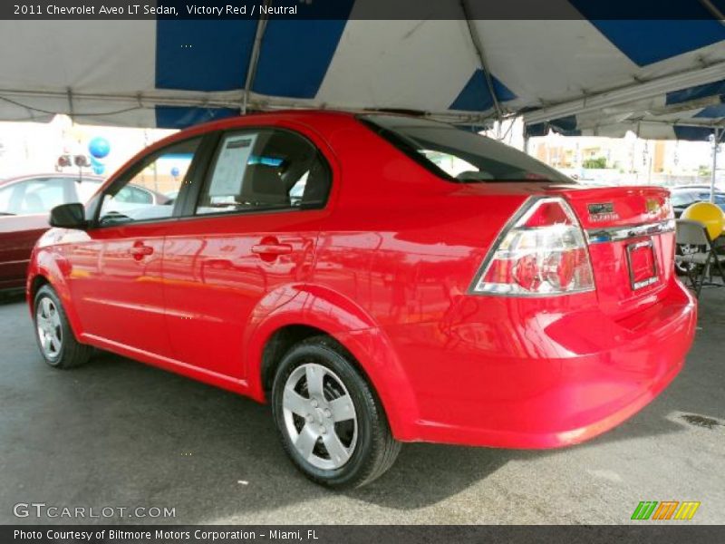 Victory Red / Neutral 2011 Chevrolet Aveo LT Sedan
