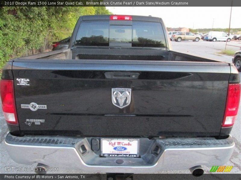 Brilliant Black Crystal Pearl / Dark Slate/Medium Graystone 2010 Dodge Ram 1500 Lone Star Quad Cab