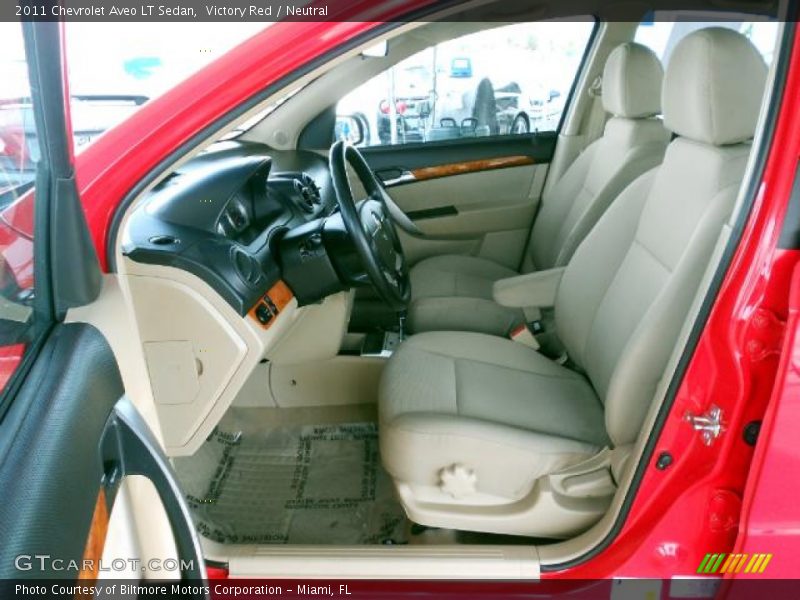 Victory Red / Neutral 2011 Chevrolet Aveo LT Sedan