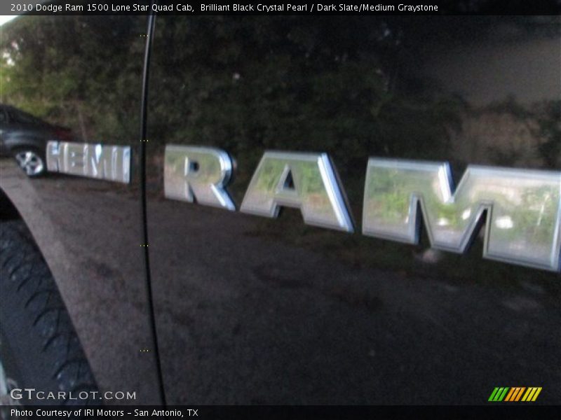 Brilliant Black Crystal Pearl / Dark Slate/Medium Graystone 2010 Dodge Ram 1500 Lone Star Quad Cab