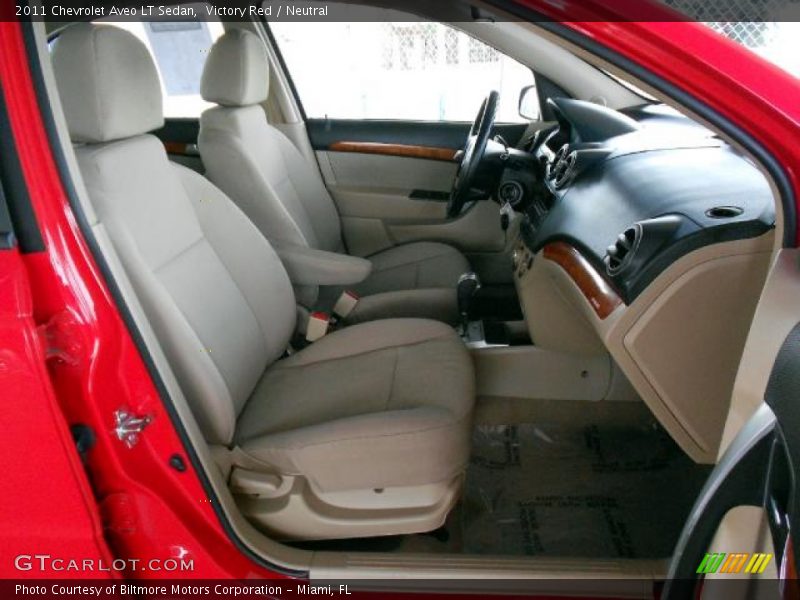 Victory Red / Neutral 2011 Chevrolet Aveo LT Sedan