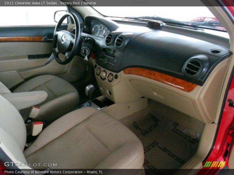 Victory Red / Neutral 2011 Chevrolet Aveo LT Sedan