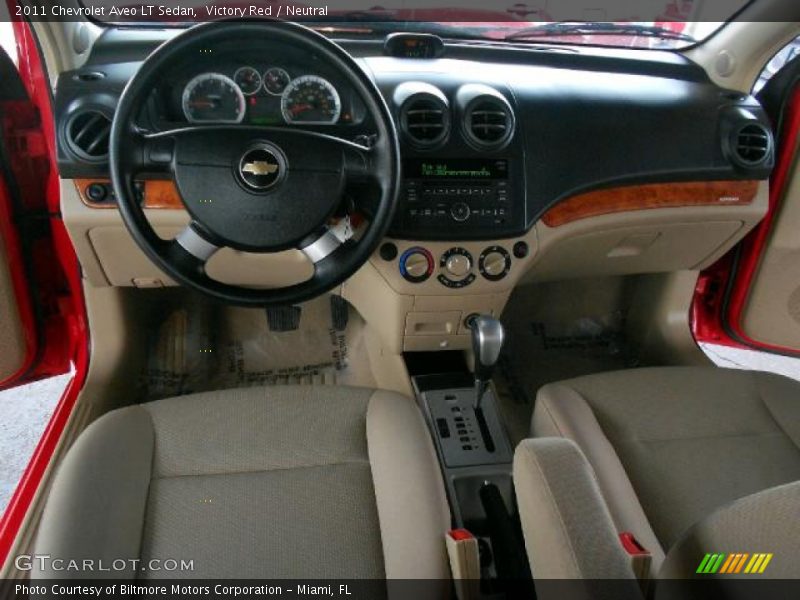 Victory Red / Neutral 2011 Chevrolet Aveo LT Sedan