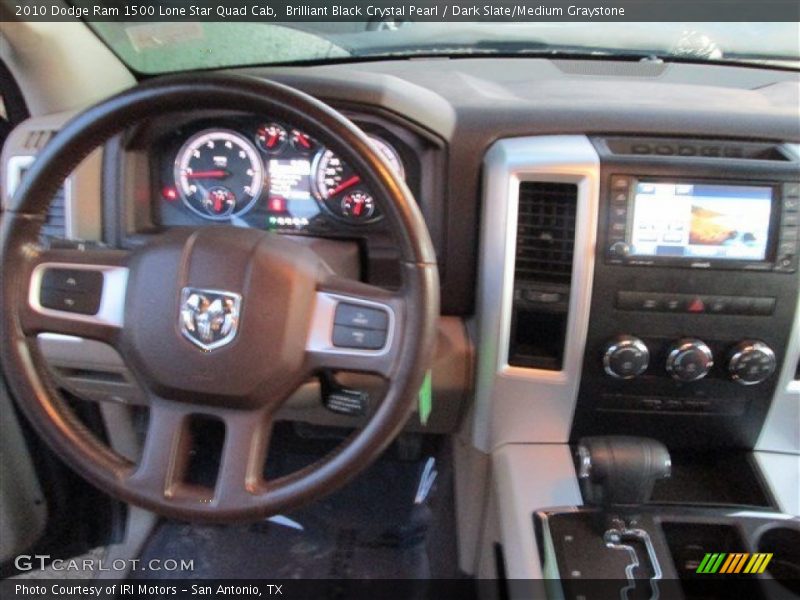 Brilliant Black Crystal Pearl / Dark Slate/Medium Graystone 2010 Dodge Ram 1500 Lone Star Quad Cab