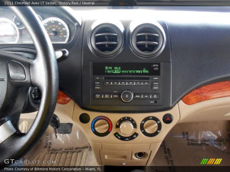 Victory Red / Neutral 2011 Chevrolet Aveo LT Sedan