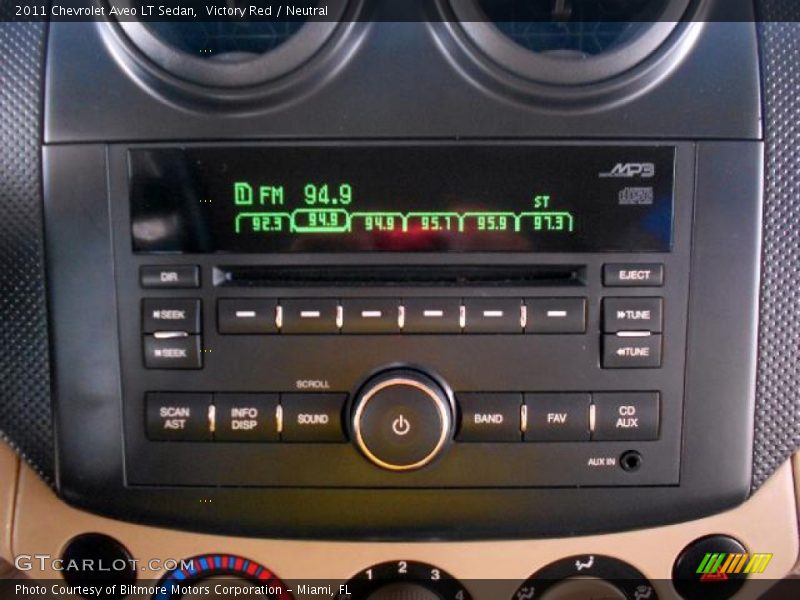 Victory Red / Neutral 2011 Chevrolet Aveo LT Sedan