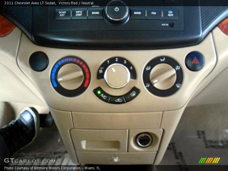 Victory Red / Neutral 2011 Chevrolet Aveo LT Sedan