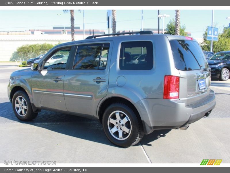 Sterling Gray Metallic / Black 2009 Honda Pilot Touring