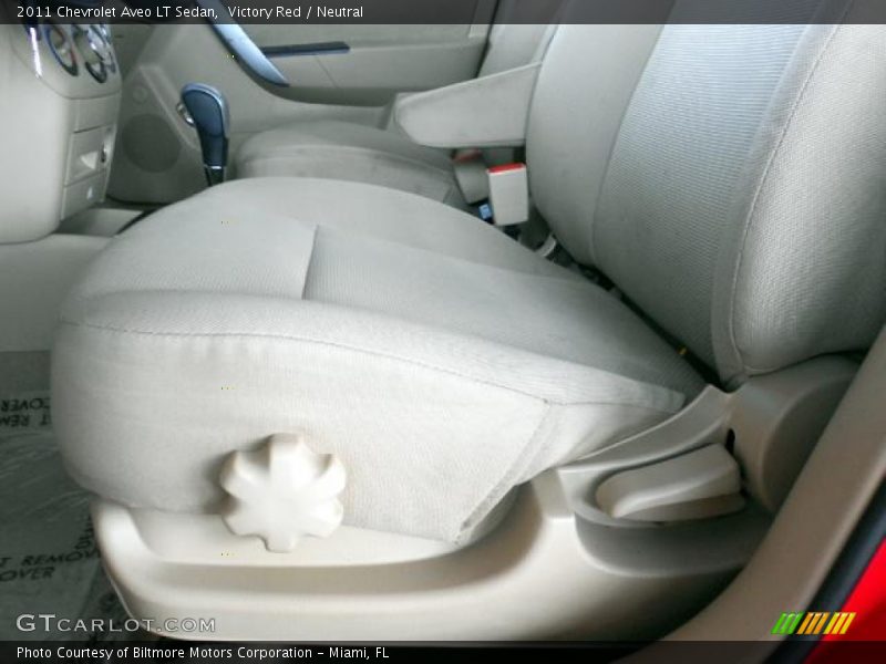 Victory Red / Neutral 2011 Chevrolet Aveo LT Sedan
