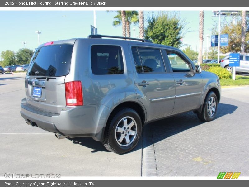 Sterling Gray Metallic / Black 2009 Honda Pilot Touring