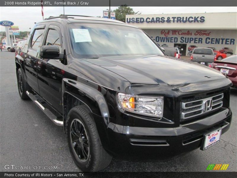 Formal Black / Gray 2008 Honda Ridgeline RTL