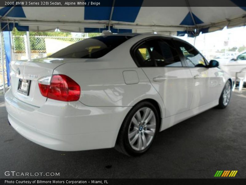 Alpine White / Beige 2008 BMW 3 Series 328i Sedan