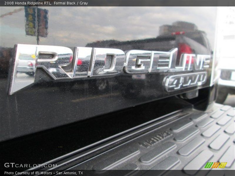 Formal Black / Gray 2008 Honda Ridgeline RTL