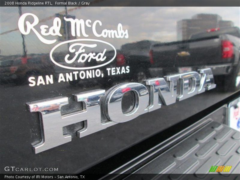 Formal Black / Gray 2008 Honda Ridgeline RTL