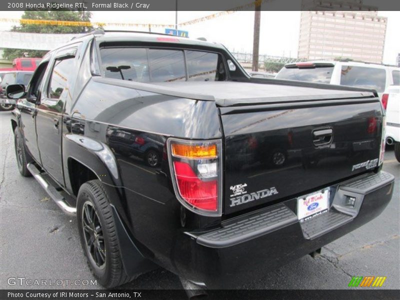 Formal Black / Gray 2008 Honda Ridgeline RTL