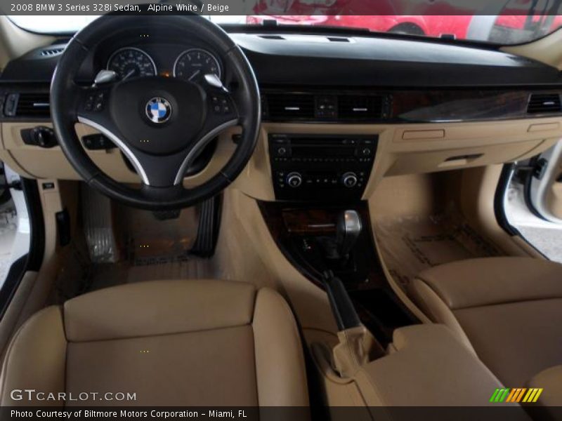 Alpine White / Beige 2008 BMW 3 Series 328i Sedan