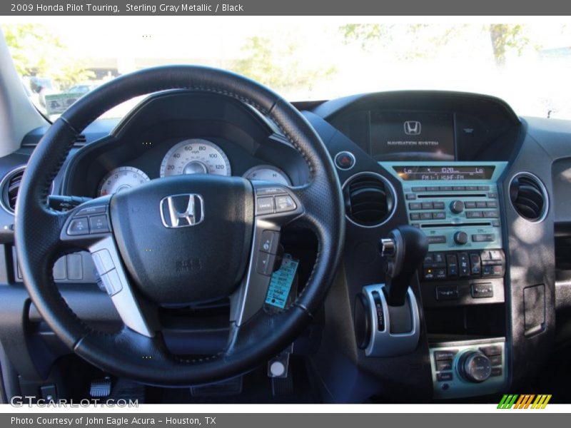 Sterling Gray Metallic / Black 2009 Honda Pilot Touring