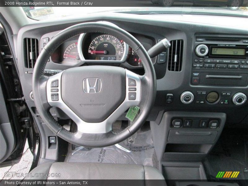 Formal Black / Gray 2008 Honda Ridgeline RTL