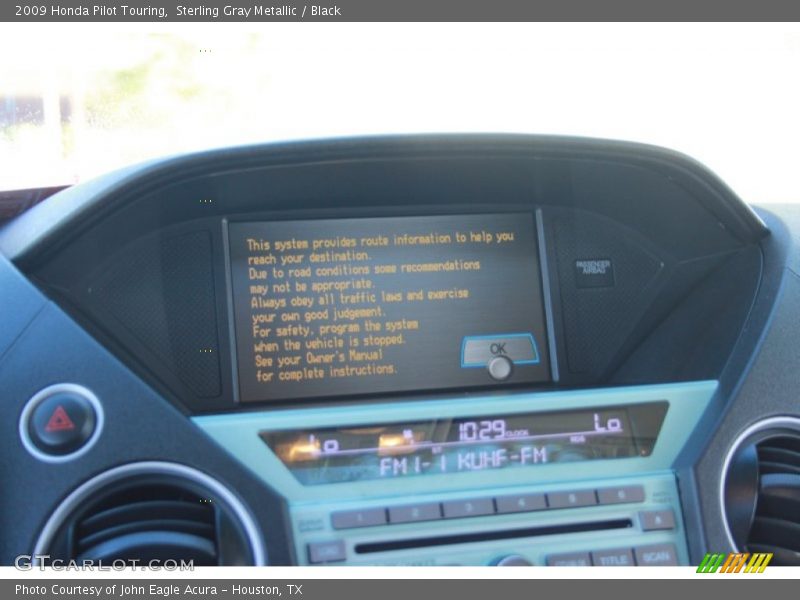 Sterling Gray Metallic / Black 2009 Honda Pilot Touring
