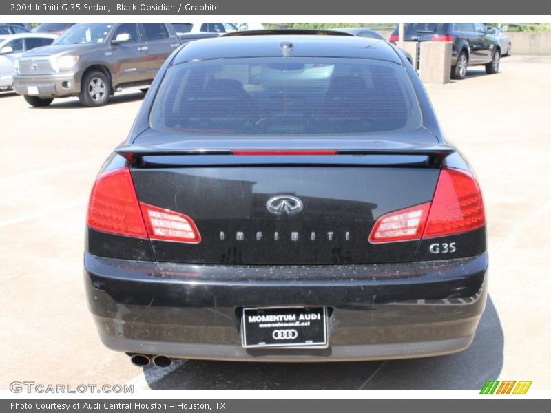 Black Obsidian / Graphite 2004 Infiniti G 35 Sedan