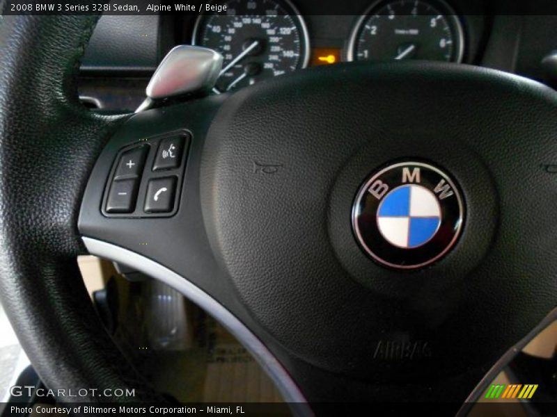 Alpine White / Beige 2008 BMW 3 Series 328i Sedan