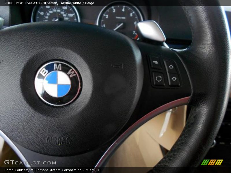 Alpine White / Beige 2008 BMW 3 Series 328i Sedan