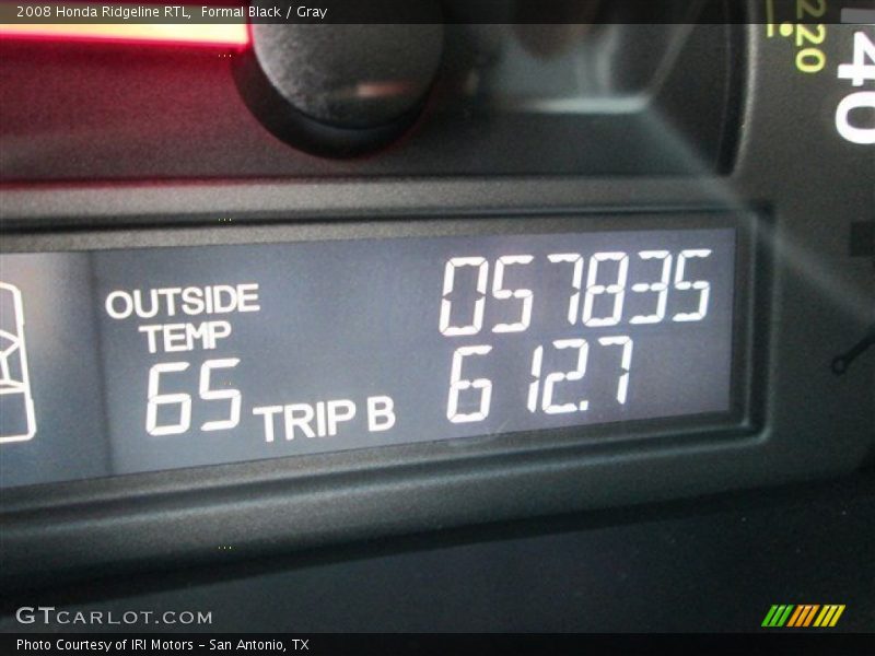 Formal Black / Gray 2008 Honda Ridgeline RTL