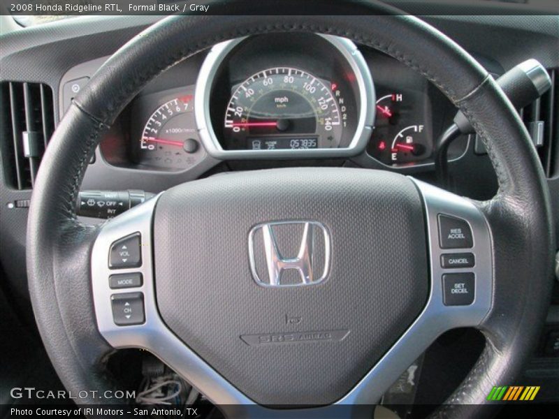 Formal Black / Gray 2008 Honda Ridgeline RTL