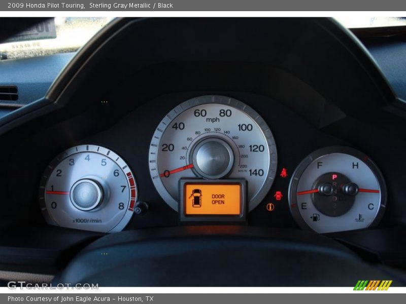 Sterling Gray Metallic / Black 2009 Honda Pilot Touring