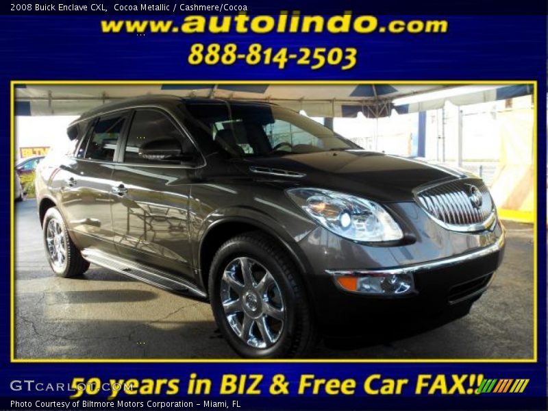 Cocoa Metallic / Cashmere/Cocoa 2008 Buick Enclave CXL