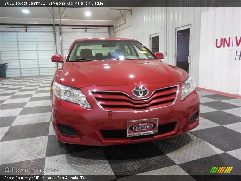 Barcelona Red Metallic / Bisque 2011 Toyota Camry LE