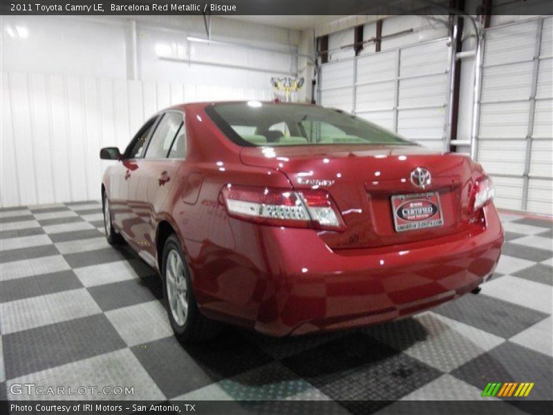 Barcelona Red Metallic / Bisque 2011 Toyota Camry LE