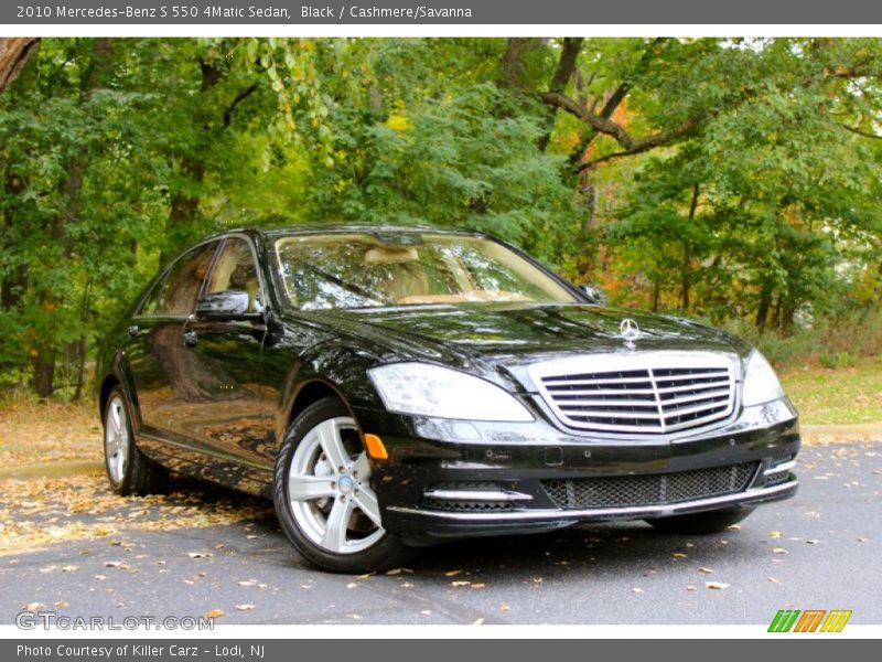 Black / Cashmere/Savanna 2010 Mercedes-Benz S 550 4Matic Sedan