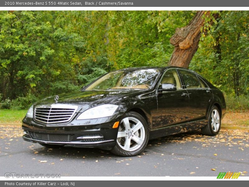 Black / Cashmere/Savanna 2010 Mercedes-Benz S 550 4Matic Sedan