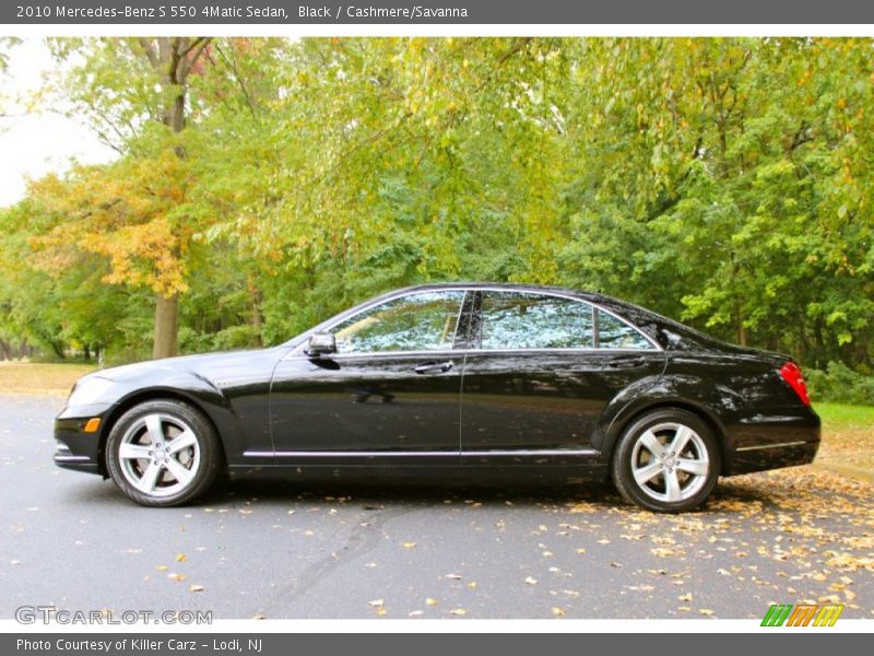 Black / Cashmere/Savanna 2010 Mercedes-Benz S 550 4Matic Sedan